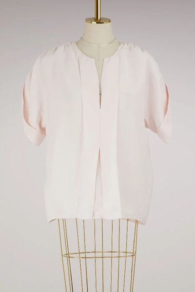 Shop Maison Rabih Kayrouz Short-sleeved Top In Light Pink