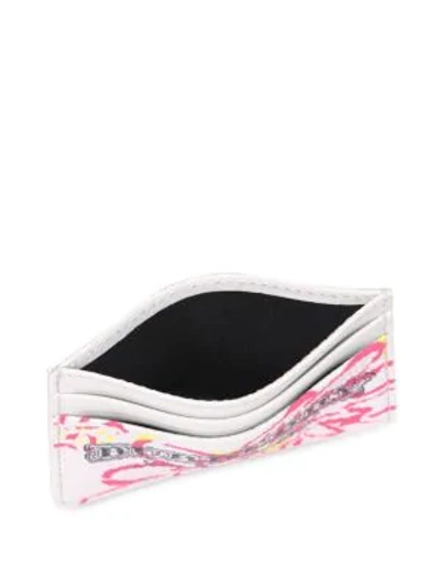 Shop Burberry Sandon Printed Card Case In White