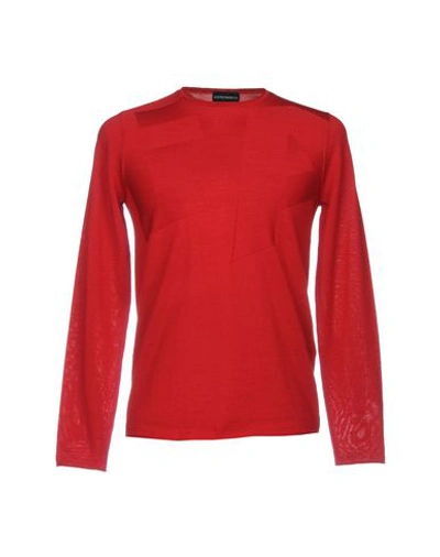 Shop Emporio Armani Sweaters In Red