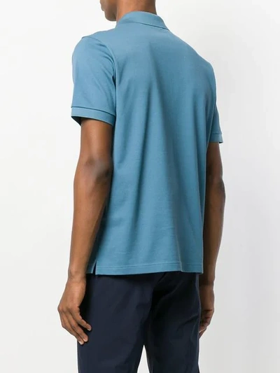 Prada Classic Polo Shirt In Blue