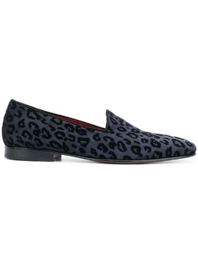 Shop Leqarant Leopard Print Loafers - Grey