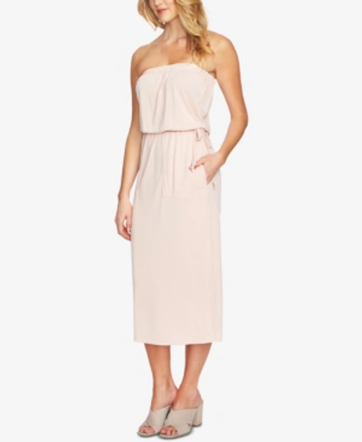 Shop 1.state Strapless Drawstring Dress In Shadow Pink