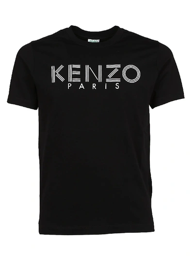 Shop Kenzo Logo T-shirt In Black
