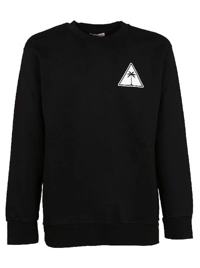 Shop Palm Angels Printed Sweatshirt In Black