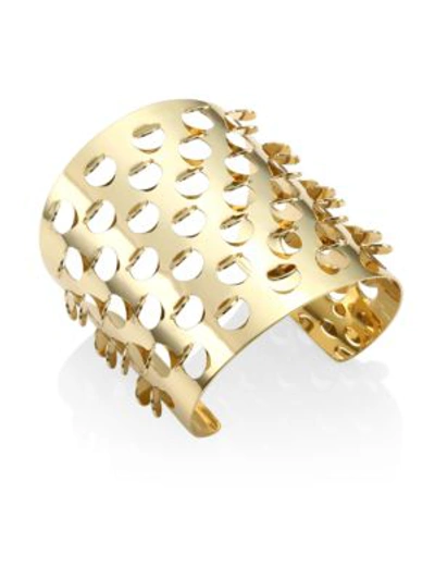 Shop Alexis Bittar Elements 10k Yellow Gold Grater Cuff Bracelet