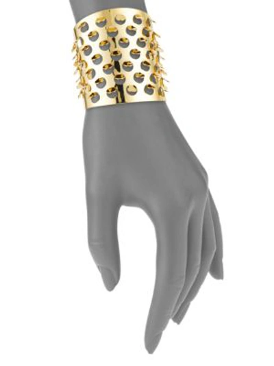 Shop Alexis Bittar Elements 10k Yellow Gold Grater Cuff Bracelet