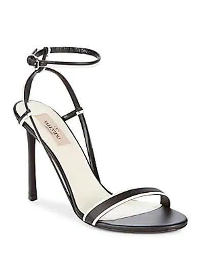 Shop Valentino Ankle-strap Leather Sandals In Miscellane