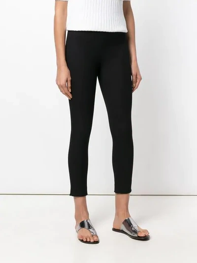 Shop Joseph Cropped Leggings In Black