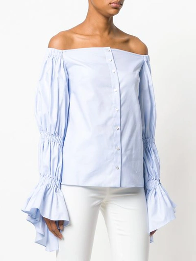 Shop Osman Bilima Blouse - Blue