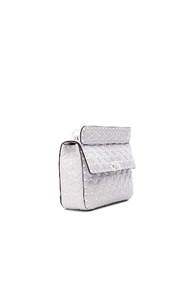 Shop Valentino Medium Free Rockstud Spike Shoulder Bag In White