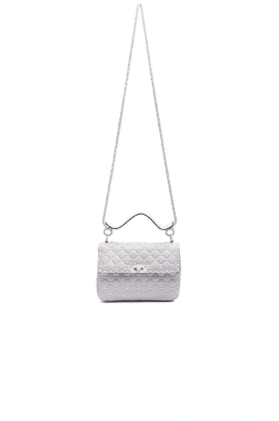 Shop Valentino Medium Free Rockstud Spike Shoulder Bag In White