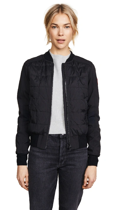 Shop Canada Goose Hanley Bomber Jacket In Black