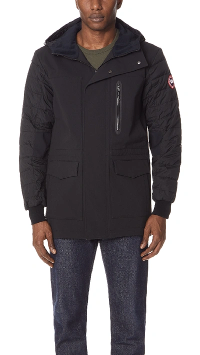 Shop Canada Goose Selwyn Coat In Black