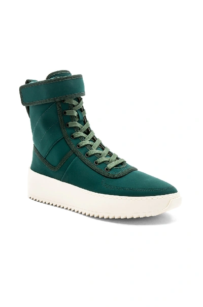 Shop Fear Of God Neoprene Military Sneakers In Green