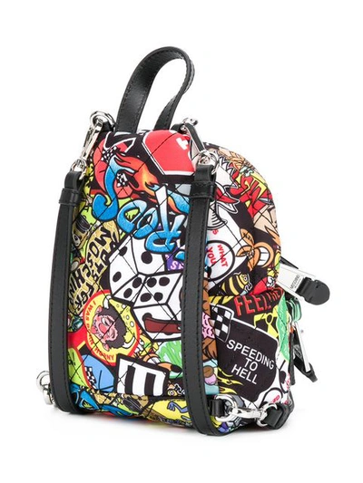 Shop Moschino Micro Quilted Backpack