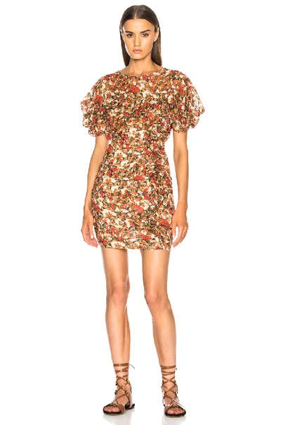 Shop Isabel Marant Face Dress In Red.