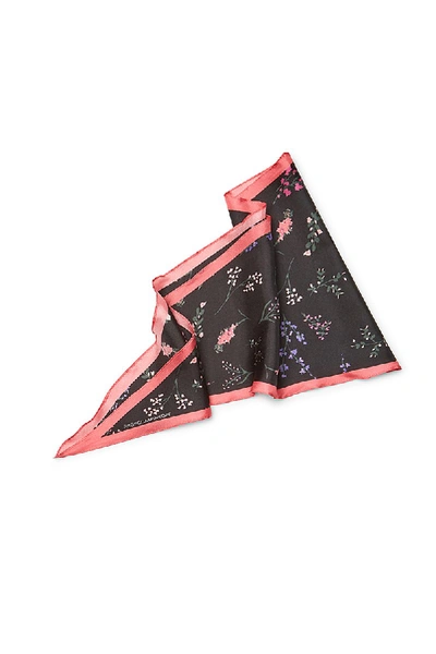 Shop Rebecca Minkoff Pressed Flowers Diamond Scarf In Black