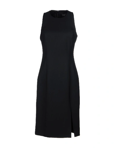 Shop Versace Knee-length Dress In Black
