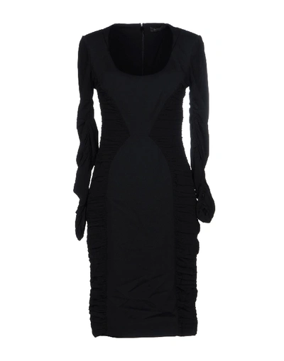 Shop Versace Short Dresses In Black