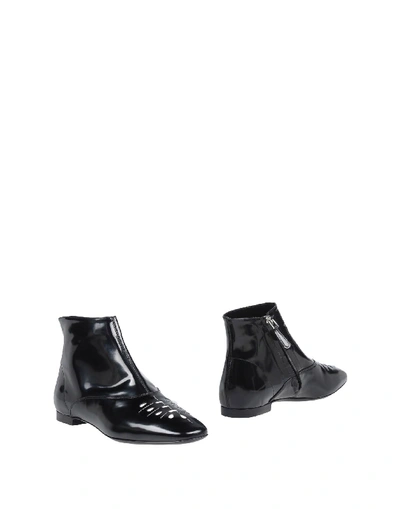 Shop Emporio Armani Ankle Boot In Black