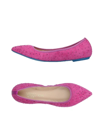 Shop Loriblu Ballet Flats In Fuchsia