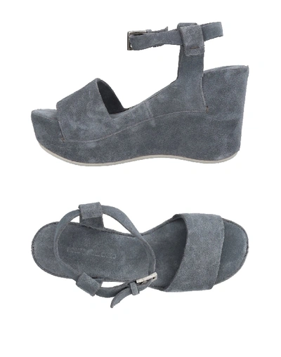 Shop Roberto Del Carlo Sandals In Grey