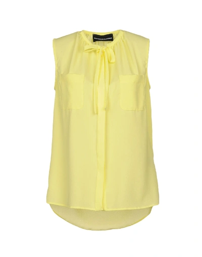 Shop Marco Bologna Solid Color Shirts & Blouses In Yellow