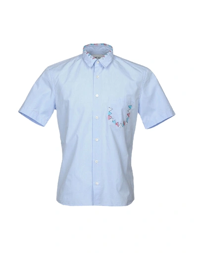 Shop Jimi Roos Solid Color Shirt In Sky Blue