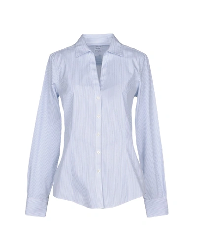 Shop Brooks Brothers Shirts In Sky Blue
