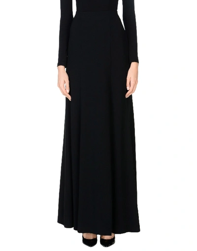 Shop Andrew Gn Maxi Skirts In Black