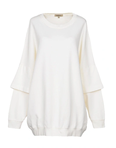 Shop Yeezy Sweatshirts In Ivory