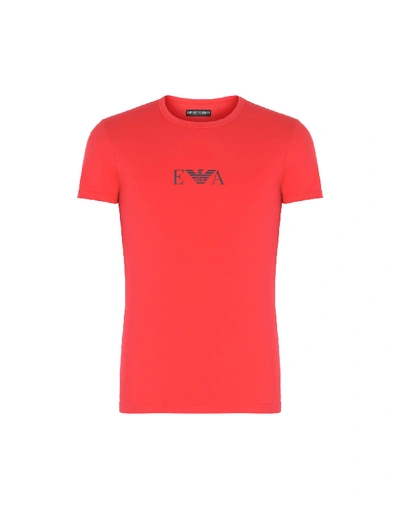 Shop Emporio Armani Undershirt In Red