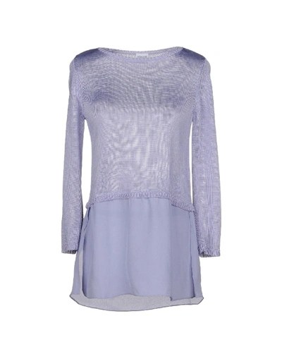 Shop Armani Collezioni Sweaters In Lilac
