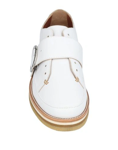 Shop Sportmax Loafers In White