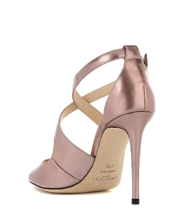 Shop Jimmy Choo Emily 100 Sandals In Pink