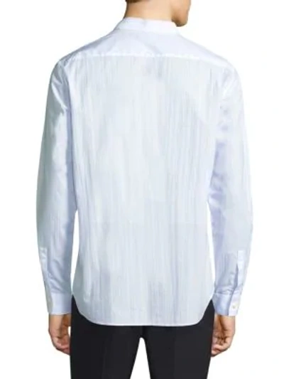 Shop Theory Murray Arrow Print Button-down Shirt In White