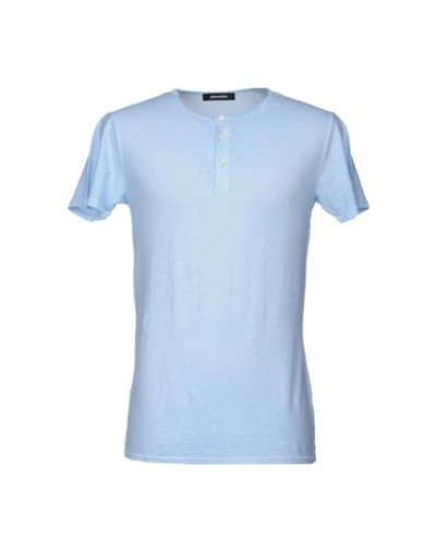 Shop Dsquared2 Undershirt In Sky Blue