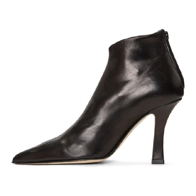 Shop Helmut Lang Black Glove Boots In 001 Black