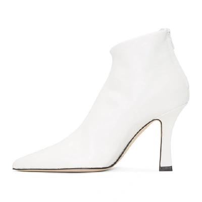 Shop Helmut Lang White Glove Boots In 100 White
