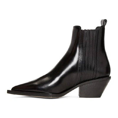 Shop Helmut Lang Black Cowboy Boots In 001 Black