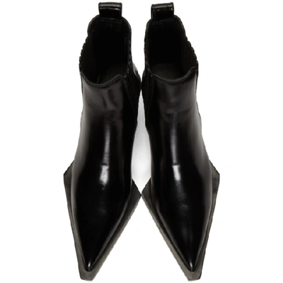 Shop Helmut Lang Black Cowboy Boots In 001 Black