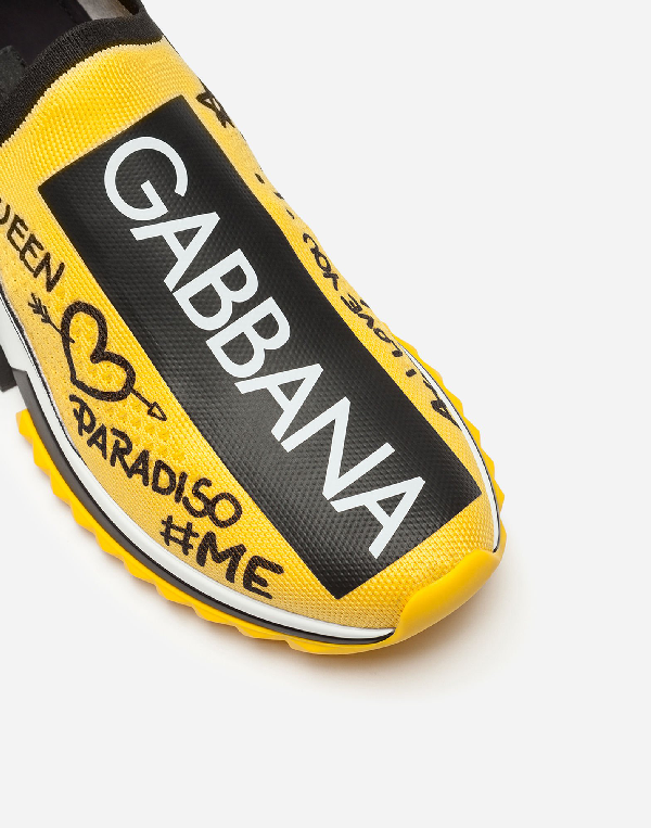 dolce and gabbana sorrento sneakers yellow