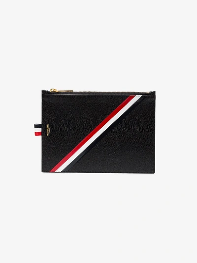 Shop Thom Browne Leather Zippered Document Holder