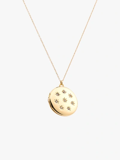 Shop Sasha Samuel Gold-plated Adriane Crystal Pearl Locket Necklace In Metallic