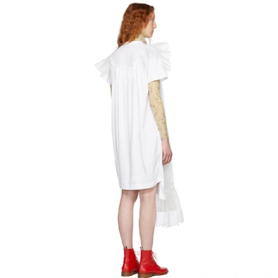 Shop Simone Rocha White Tulle T-shirt Dress
