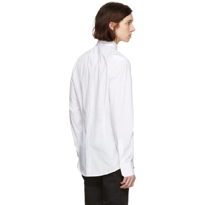 Shop Dolce & Gabbana White Stud Collar Shirt In W0800 White