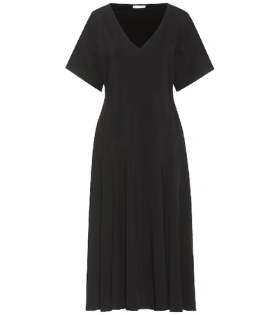Shop The Row Lucid Jersey Midi Dress In Black