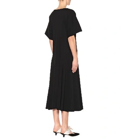 Shop The Row Lucid Jersey Midi Dress In Black