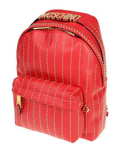 Shop Moschino Backpack & Fanny Pack In Red