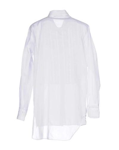 Shop Alberta Ferretti Solid Color Shirts & Blouses In White